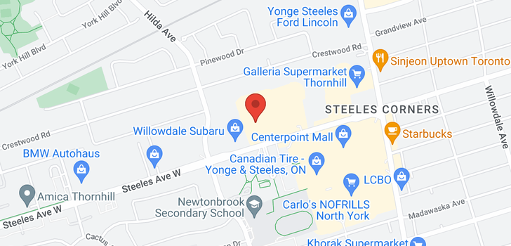map of #29 -180 STEELES AVE W
